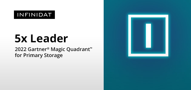 Infinidat 5-й рік поспіль названа лідером у Gartner® Magic Quadrant™ 2022 для провідних систем зберігання даних